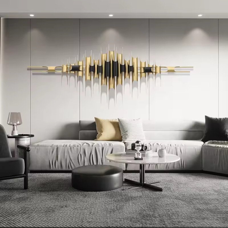 Modern 3D Metal Wall Sculpture