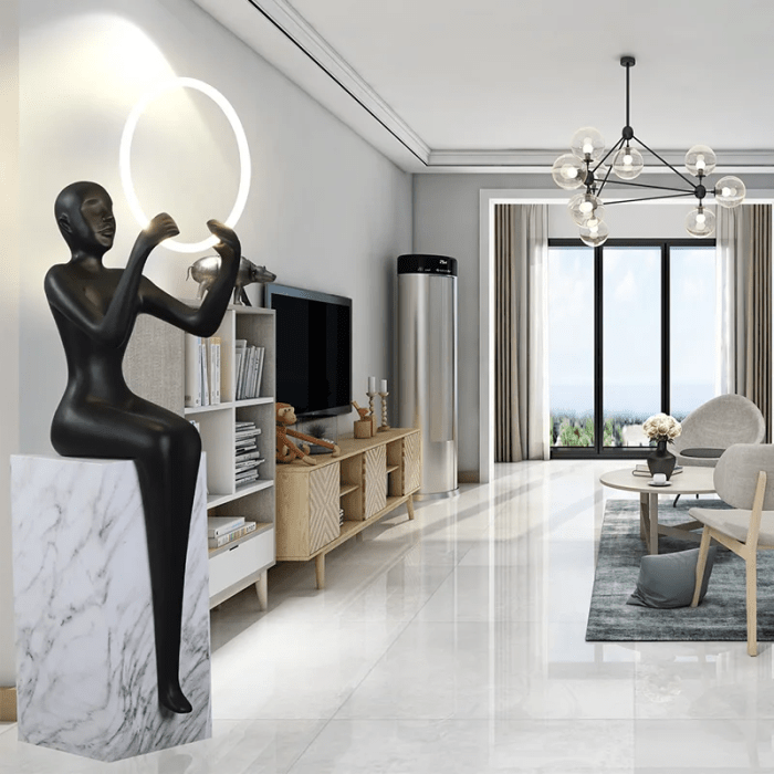 Sculptural Lamp.Female Reflection