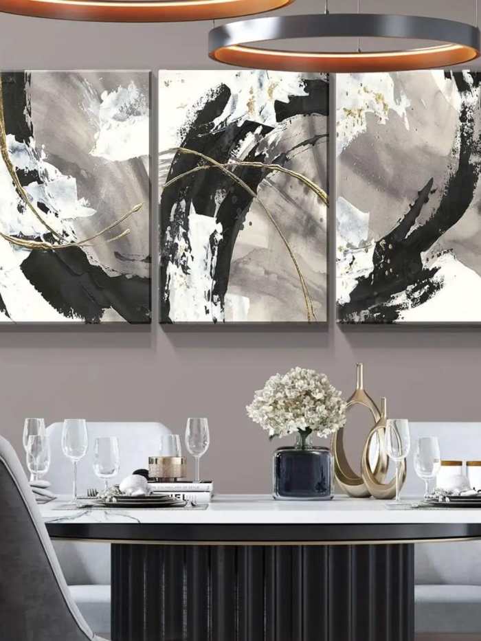 Golden Motion Abstract